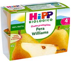 HIPP BIO MINI DESSERT PERA WILLIAMS 4 VASETTI X 100 G SENZAZUCCHERI AGGIUNTI E SENZA GLUTINE