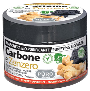 PURO BIO MASCHERA CARBONE E ZENZERO 250 ML